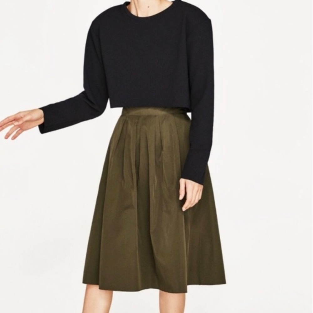 Zara Basic Knee Length Skirt